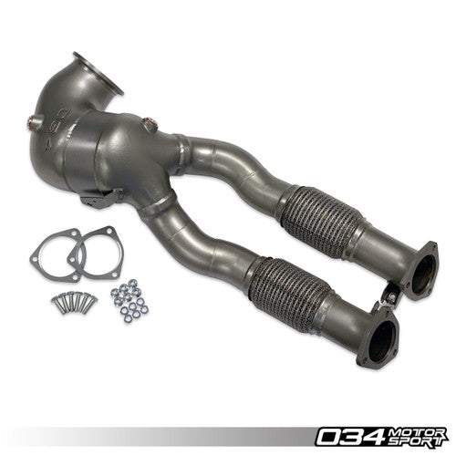 034 Motorsport Audi RS3 8V.5 TTRS 8S Stainless Steel Downpipe DAZA