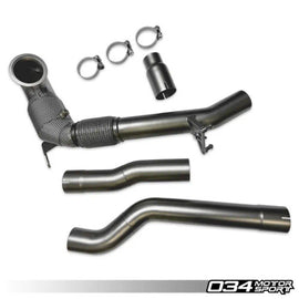 034Motorsport Stainless Steel Racing Downpipe for Mk8 Golf R and Audi 8Y S3