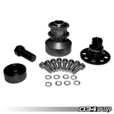 034Motorsport 1-Piece, Pinned & Unpinned Crank Hub w/ Crank Bolt Capture Plate 4 Pin - BMW N55 & S55