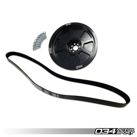 034Motorsport 179mm Supercharger Crank Pulley for Audi B8 3.0 TFSI