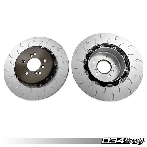 034 Motorsport 370mm 2-Piece Floating Rear Brake Rotor Upgrade - BMW F8X M2/M3/M4