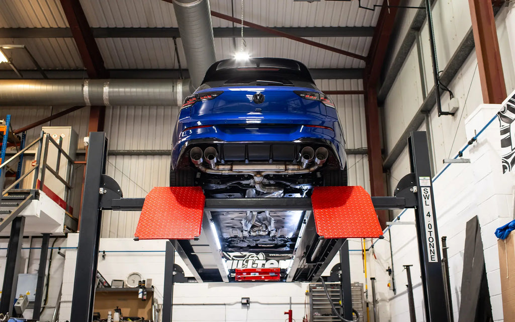 VW Golf R MK8/MK8.5 - 80mm Systems Non Valved with Titanium Tips (Race System - Loudest)