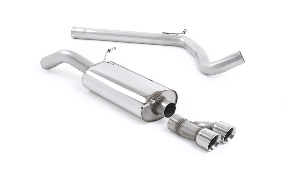 Audi A1 TFSI/VW Polo GTI 1.4 ACT/DSG - Non-Resonated (Louder) Cat-Back Exhaust System with Polished Trims