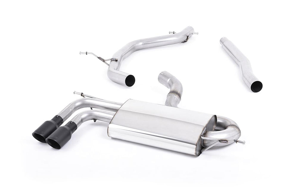 Audi A3/VW Golf GTD/Scirocco GT - TDI 2.0 170PS - DPF-Back Exhaust System with Cerakote Black Trims