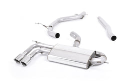 Audi A3 1.8 TSI - Non-Resonated (Louder) Cat-Back Exhaust System with Polished Trims