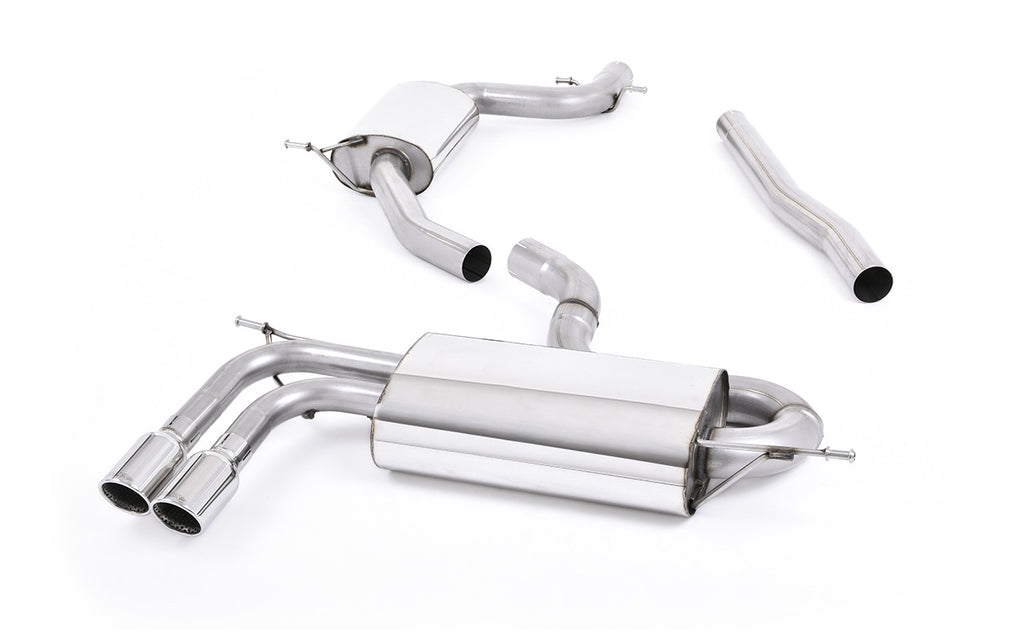 Audi A3 1.8 TSI - Resonated (Quieter) Cat-Back Exhaust System with Polished Trims