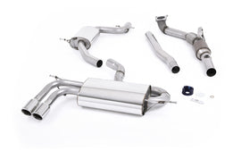 Audi A3 1.8 TSI - Turbo-Back Exhaust System with Hi-Flow Sports Catalyst and Polished Trims