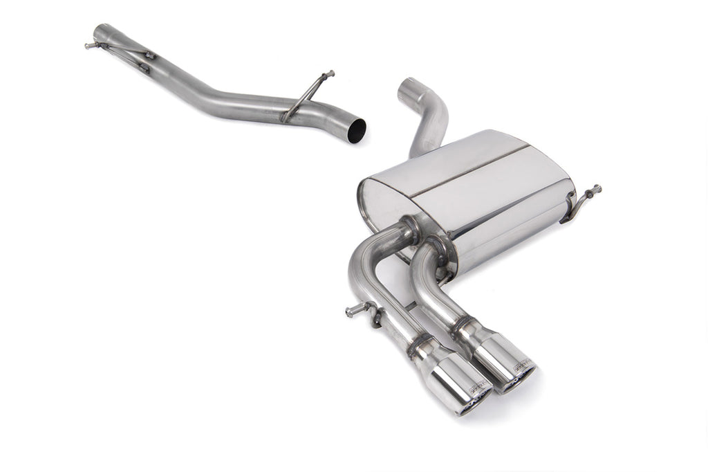 Audi A3 2.0T FSI Quattro - Non-Resonated (Louder) Cat-Back Exhaust System with Polished Trims