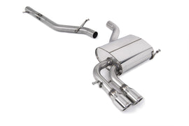 Audi A3 2.0T FSI Quattro - Non-Resonated (Louder) Cat-Back Exhaust System with Polished Trims