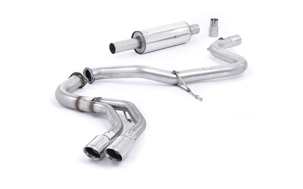 Audi A3 2.0 TDI MQB - Resonated (Quieter) Cat-Back Exhaust System with Polished Trims