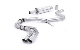 Audi A3 2.0 TDI MQB - Resonated (Quieter) Cat-Back Exhaust System with Polished Trims