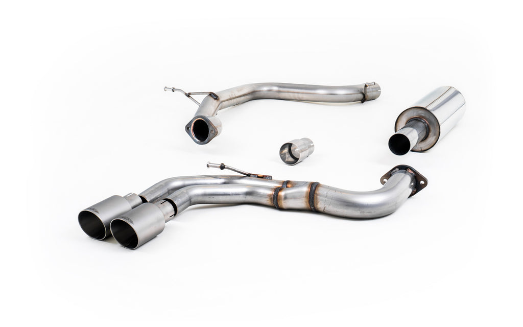 Audi A3 2.0 TDI MQB - Resonated (Quieter) Cat-Back Exhaust System with Titanium Trims
