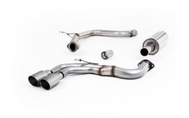 Audi A3 2.0 TDI MQB - Resonated (Quieter) Cat-Back Exhaust System with Titanium Trims
