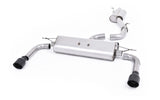 Audi A3 2.0 TFSI 8V (US only) - Resonated (Quieter) Cat-Back Exhaust System with Cerakote Black Trims