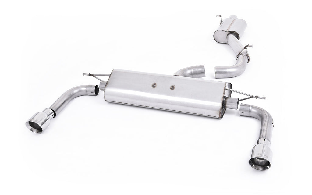 Audi A3 2.0 TFSI 8V (US only) - Resonated (Quieter) Cat-Back Exhaust System with Polished Trims