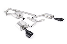 Load image into Gallery viewer, Audi A4 2.0 B8 (Tiptronic)/Audi A5 (Multitronic) S line - Cat-Back Exhaust System with Cerakote Black Quad-outlet Trims