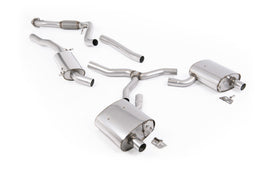 Audi A4 2.0 B9.5 Quattro - Road+ Part-Resonated Cat-back - Fit to OE Outlets on Rear Diffuser (No Tips)