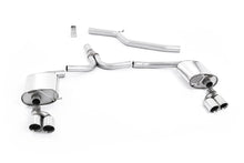 Load image into Gallery viewer, Audi A4 2.0 TDI B8/A5  S-line - Cat-Back Exhaust System with GT80 Quad Outlet Trims