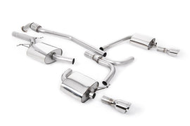 Audi A5 2.0 TFSI - Cat-Back Exhaust System with Dual Outlet Polished GT100 Trims