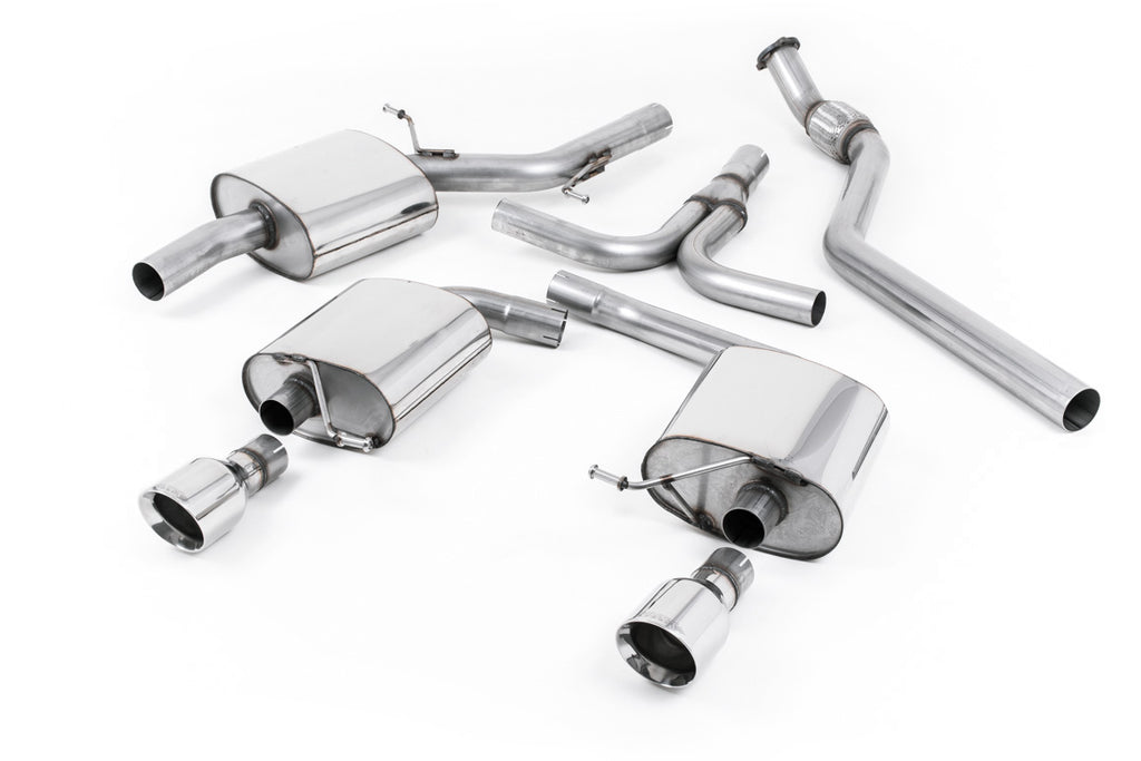 Audi A5 2.0 TFSI - Cat-Back Exhaust System with Polished Dual Outlet Trims