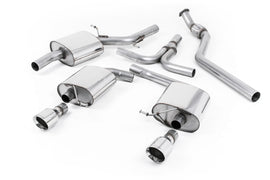 Audi A5 2.0 TFSI - Cat-Back Exhaust System with Polished Dual Outlet Trims