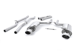 Audi RS4 B7 - Non-Valved Non-Resonated Cat-Back Exhaust System with Polished Oval Trims