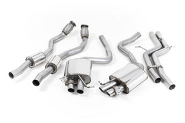 Audi RS5 B8 Coupe - Non-Resonated (Louder) Cat-Back Exhaust System - Uses OE Trims