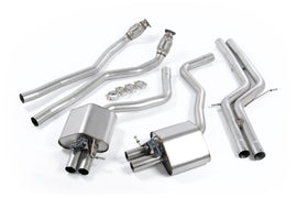Audi RS6/RS7 C7 - Non-Resonated (Louder) Cat-Back Exhaust System - Uses OE Tips