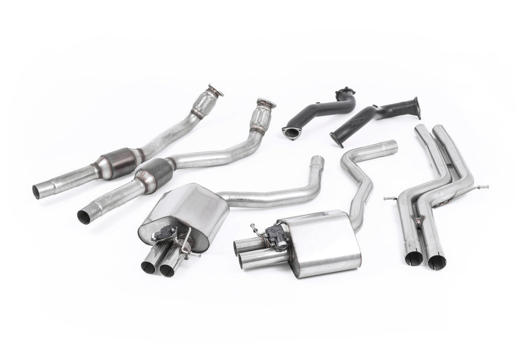 Audi RS6/RS7 C7 - Non-Resonated (Louder) Complete Exhaust System - Uses OE Trims