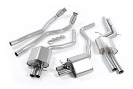 Audi RS6/RS7 C7 - Resonated (Quieter) Cat-Back Exhaust System  - Uses OE Trims