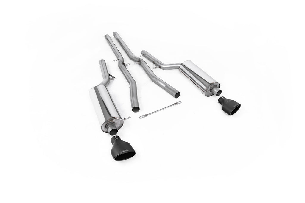 Audi RS6 C5 - Non-Resonated (Louder) Cat-Back Exhaust System with Cerakote Black Trims