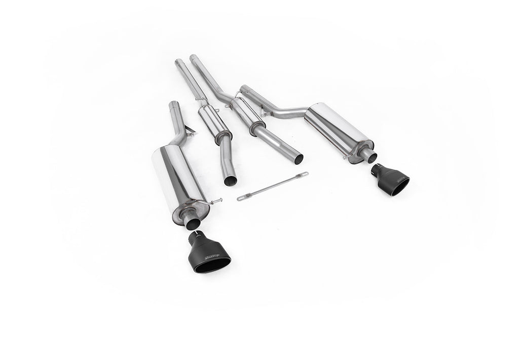 Audi RS6 C5 - Resonated (Quieter) Cat-Back Exhaust System with Cerakote Black Trims