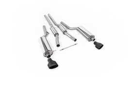 Audi RS6 C5 - Resonated (Quieter) Cat-Back Exhaust System with Cerakote Black Trims