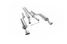 Audi RS6 C5 - Resonated (Quieter) Cat-Back Exhaust System with Polished Trims