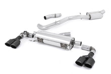 Load image into Gallery viewer, Audi S1 - Resonated (Quieter) Cat-Back Exhaust System with Quad Cerakote Black Oval Trims