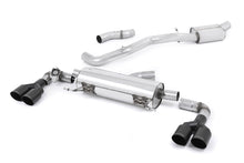 Load image into Gallery viewer, Audi S1 - Resonated (Quieter) Cat-Back Exhaust System with Quad Cerakote Black Round Trims