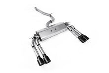 Load image into Gallery viewer, Audi S3 8V.2 - Non-Resonated (Louder) Cat-Back Exhaust System Quad Oval Cerakote Black Trims