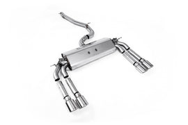 Audi S3 8V.2 - Non-Resonated (Louder) Cat-Back Exhaust System with Quad Oval Polished Trims