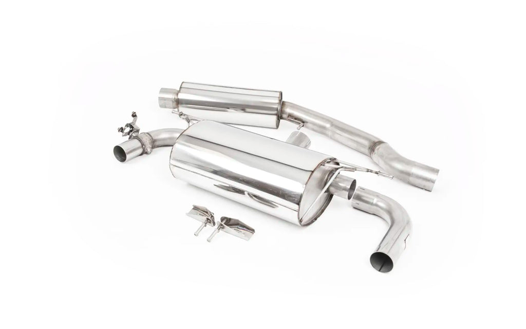 Resonated (Quieter) GPF/OPF-Back Exhaust System with Burnt Titanium GT-90 Trims