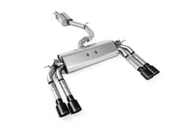 Load image into Gallery viewer, Audi S3 8V/V.2 - Resonated (Quieter) Cat-Back Exhaust System with Quad Oval Cerakote Black Trims