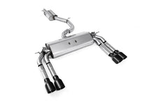 Load image into Gallery viewer, Audi S3 8V/V.2 - Resonated (Quieter) Cat-Back Exhaust System with Quad Round Cerakote Black Tips