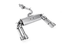 Audi S3 8V/V.2 - Resonated (Quieter) Cat-Back Exhaust System with Quad Round Polished Trims
