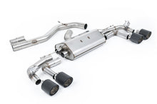 Load image into Gallery viewer, Audi S3 8Y Sportback GPF models - 80mm Non-Resonated (Louder) Cat-Back Exhaust System with Carbon Trims
