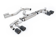 Load image into Gallery viewer, Audi S3 8Y Sportback GPF models - 'Race' 80mm Non-Resonated (Loudest) Cat-Back Exhaust System with Carbon Trims