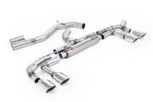 Load image into Gallery viewer, Audi S3 8Y Sportback GPF models - 'Race' 80mm Non-Resonated (Loudest) Cat-Back Exhaust System with Polished Oval Trims