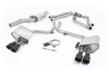 Load image into Gallery viewer, Audi S4 V6/S5 3.0 B8.5 - Valved &amp; Resonated (Quieter) Cat-Back Exhaust System with Black Velvet Trims