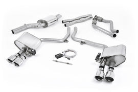Audi S4 V6/S5 3.0 B8.5 - Valved & Resonated (Quieter) Cat-Back Exhaust System with Polished Trims