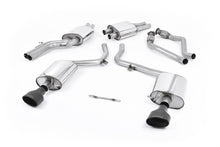Load image into Gallery viewer, Audi S4 V6/S5 3.0 B8 Sportback - Resonated (Quieter) Cat-Back Exhaust System with Dual Oval Cerakote Black Trims
