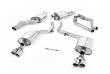 Load image into Gallery viewer, Audi S4 V6/S5 3.0 B8 Sportback - Resonated (Quieter) Cat-Back Exhaust System with Quad Polished Trims