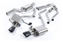 Load image into Gallery viewer, Audi S4 V6/S5 3.0 B8 - Valved &amp; Resonated (Quieter) Cat-Back Exhaust System with Black Oval Trims